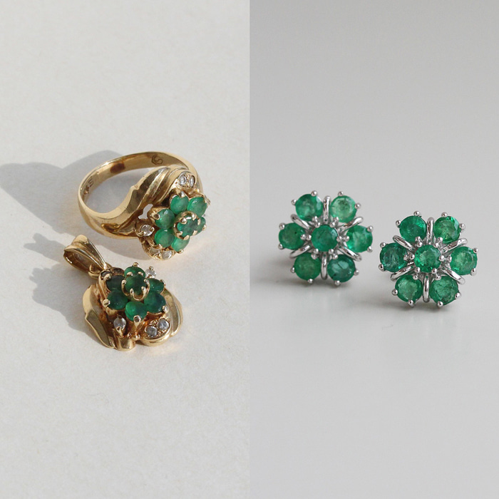 emerald earrings reset