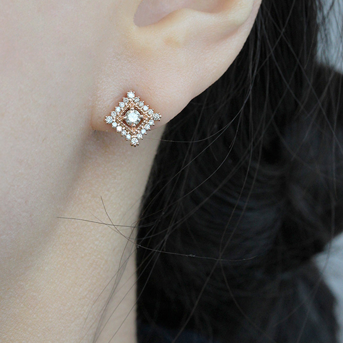 14k18k Konyak Diamond Peekaboo Earrings